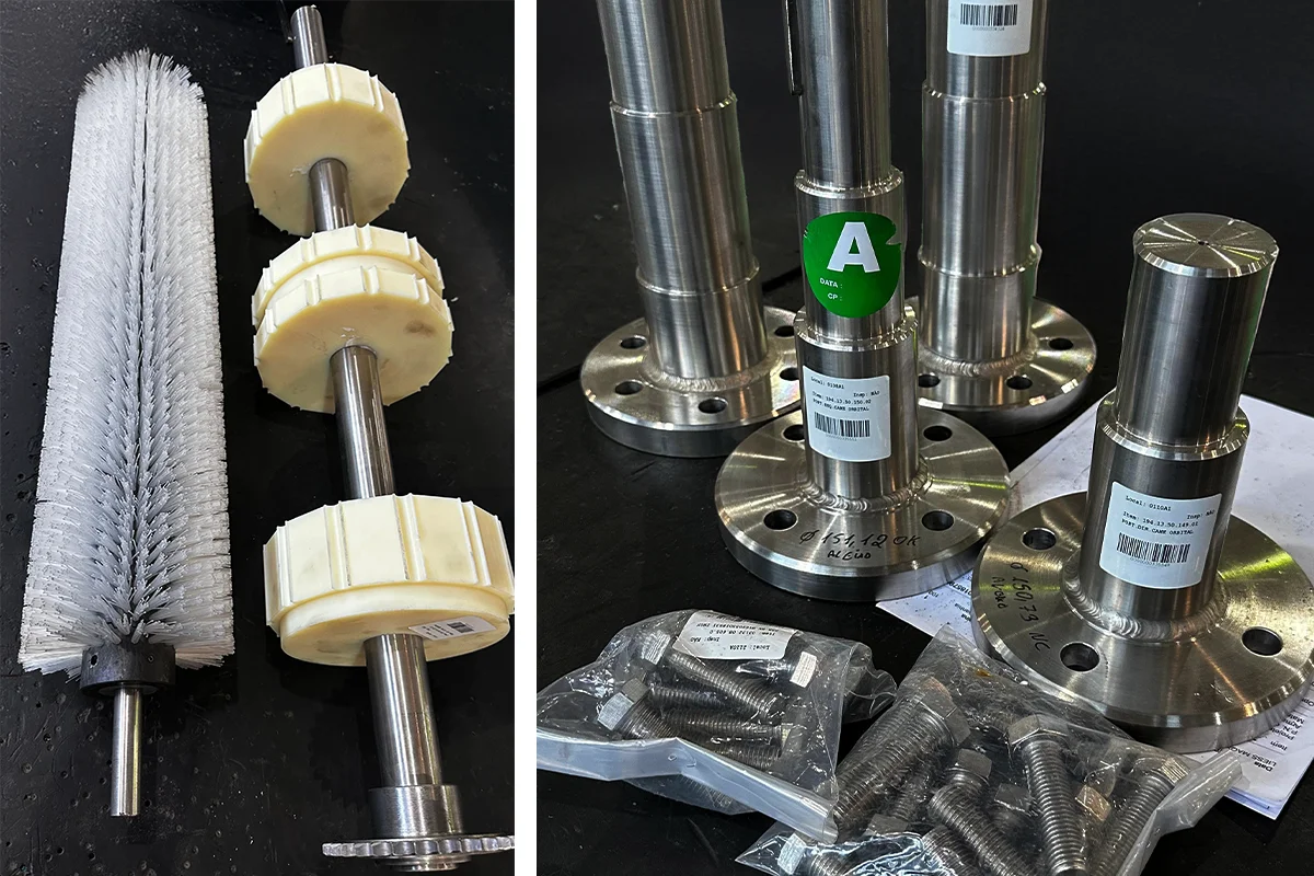 Válvulas industriais para controle de processos, evidenciando automação e precisão técnica.